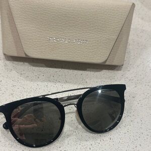 Michael Kors Black Sunglasses with Cream Case